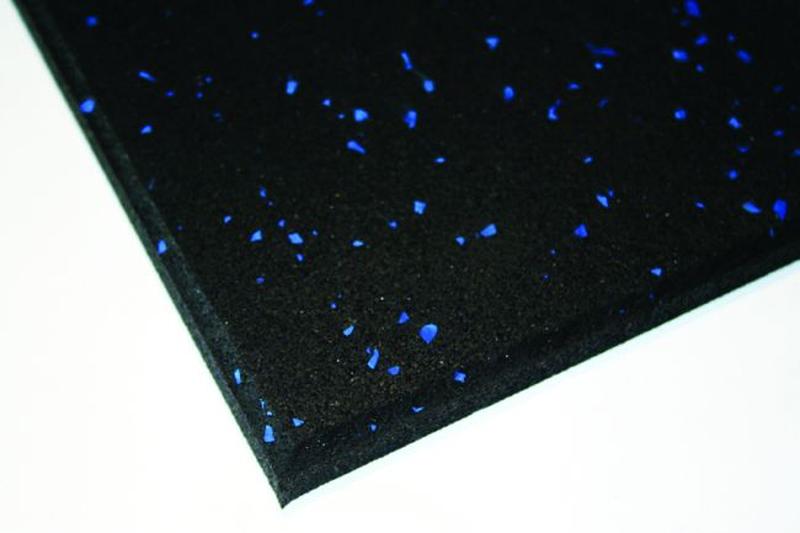 Impact Tiles Black with Blue Speckle