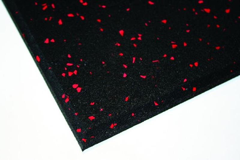 Impact Tiles Black with Red Speckle